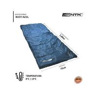 Saco Dormir Bugy Solteiro Camping Nkt 8°c E 15°c Preto Azul - 3