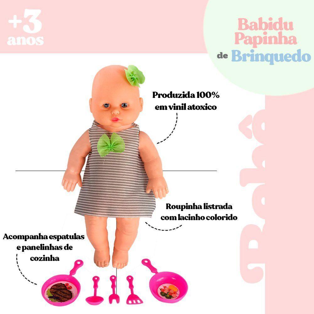 Boneca Babidu Papinha Com Acessórios De Cozinha - 2