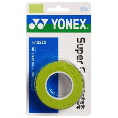 Overgrip Yonex Super Grap Com 03 Unidades Cor Verde