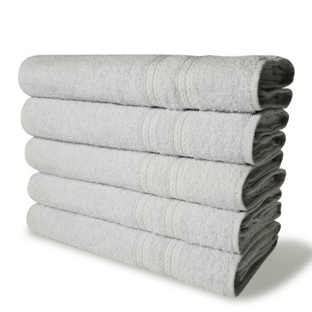 5 Toalhas Super Felpudas Grande E Grossa Algodão 80x150 Itália Soft Beka - Branco - 2