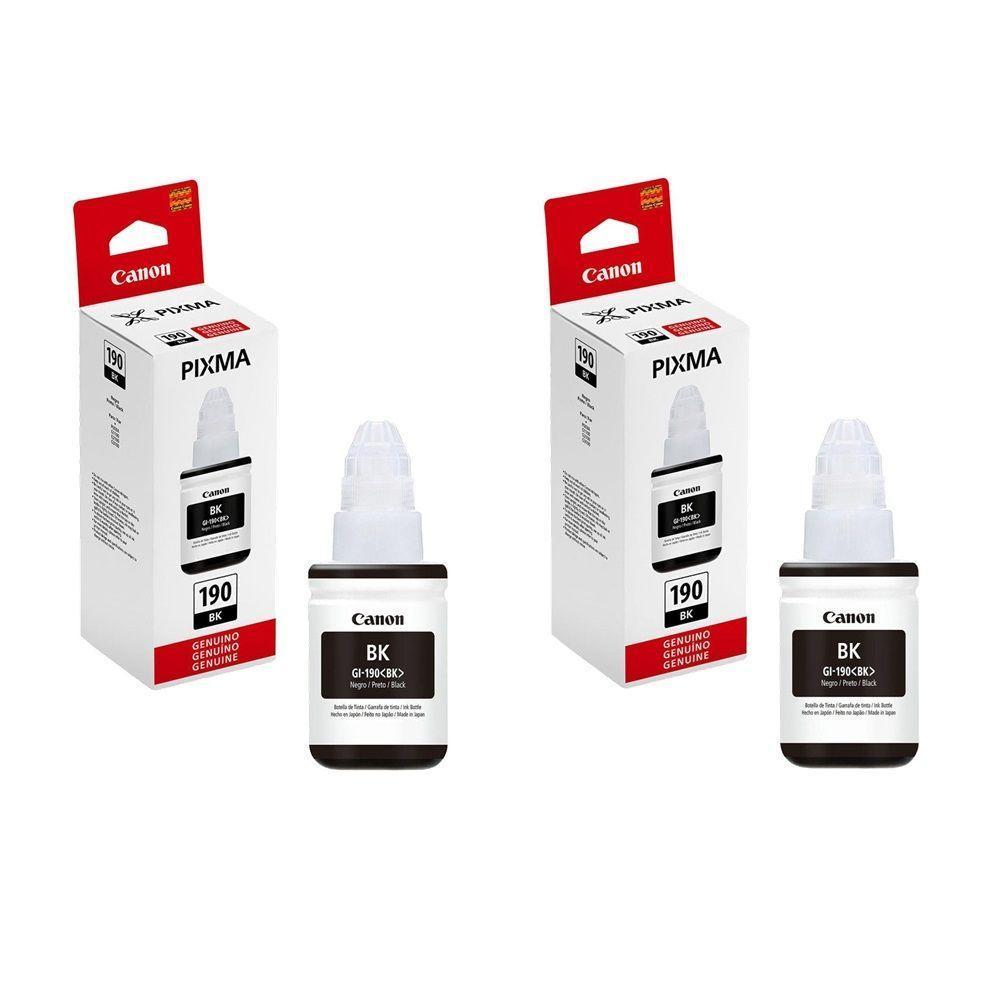 Kit 02 Tinta Original G190 Gi190 Canon G3110 G4100 G3100 Gi-190 Preto - 1