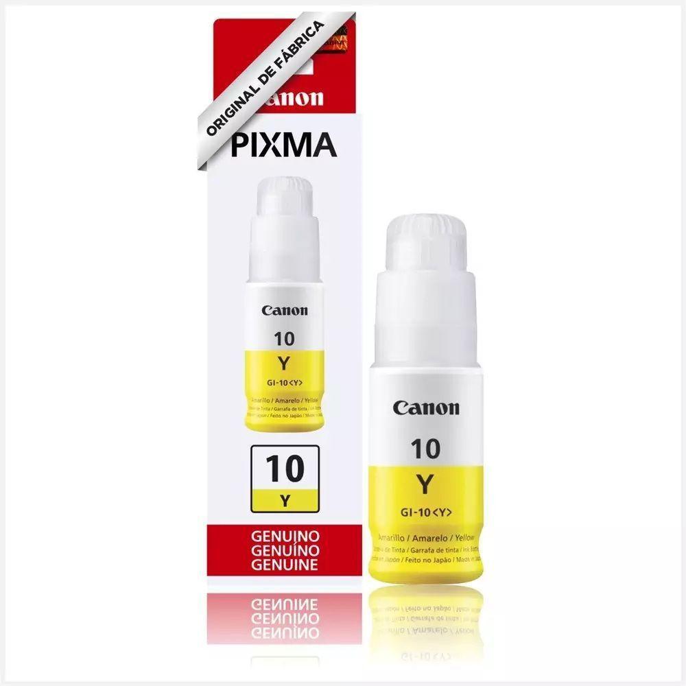 Tinta Canon Gi-10 Amarelo Gi10 G10 G6010 G7010 Gm2010 Gm4010 Original - 1