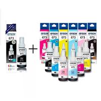 Kit Epson 673 T673 - 7 Refil De Tinta Original (2 Pretos E 1 Cada Cor) 70ml - 1