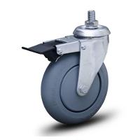 Rodízio Performa Giratório Com Freio 5 Polegadas Com Espiga - 1