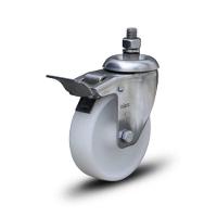 Rodízio Inox 5 Polegadas 170kg Com Freio Furo Passante - 1