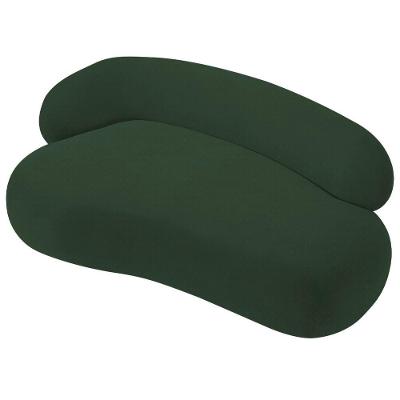Divã Recamier Luxo Decorativo Canadá 150cm Lado Direito Linho - Amarena Móveis Cor Verde