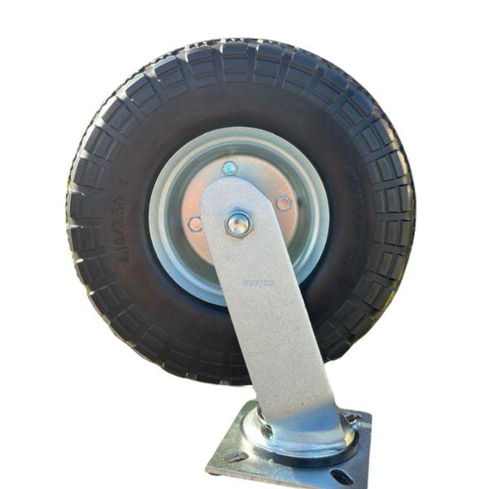 Rodizio 350-4 Maciço Giratório Eixo 7/8 Carga 150kg - 1