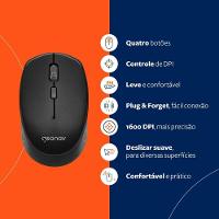 Mouse Office Sem Fio Geonav - 7