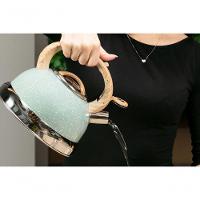 Chaleira De Inox Com Apito Brinox 2,7 L Roma Com Indução Verde - 2