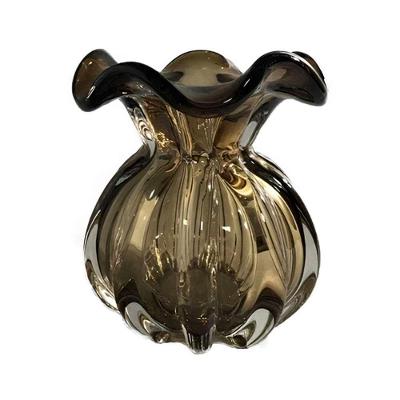 Vaso Decorativo Murano Trouxinha Marrom 13×11,5cm Lyor