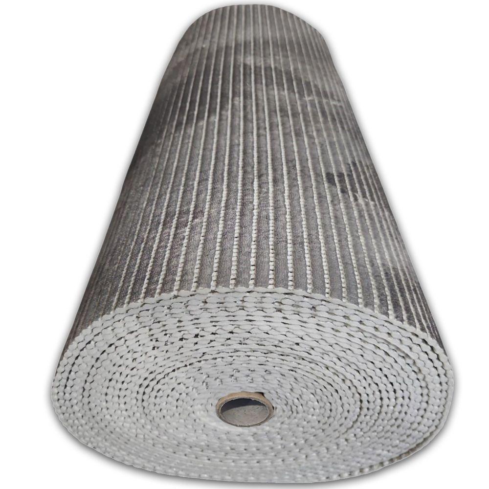 Tapete Passadeira Emborrachada Pvc Antiderrapante 0,65x5,00m Mármore Preto - 2