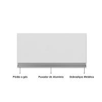 Módulo Aéreo Andreia Armário Geladeira Suspenso 60cm 1 Porta - Ajl Móveis - 4