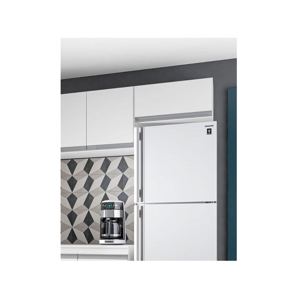 Armário Aéreo Geladeira Andreia Suspenso 01 Porta 60cm - Ajl Móveis Cor Branco - 2