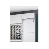 Armário Aéreo Geladeira Andreia Suspenso 01 Porta 60cm - Ajl Móveis Cor Branco - 2