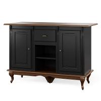 Mesa Ilha Para Cozinha Com 2 Portas, 1 Gaveta E Nicho Hannover - M560705 Cor Garapa - Verniz - 5