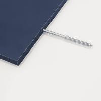 Kit 2 Prateleiras Porta Quadros 50 X 15cm Azul Suporte Invisível - 5