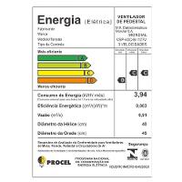 Ventilador Mondial 40Cm c/6Pás Ajuste De Altura Preto - 2