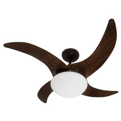 Ventilador de Teto Tron 130W 110cm 4 Pás 3 Velocidades Marrom Independence 220V