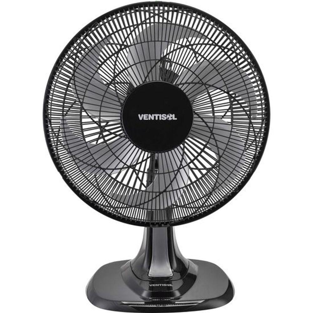 Ventilador De Mesa 40cm Com 6 Pás 127v Preto/cinza Ventisol - 1