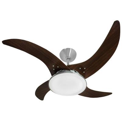 Ventilador Led Independence Marrom 4 Pás 220V