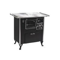 Fogão A Lenha C/forninho Esq Preto Fornos Pinhal Alumínio N2 - 1