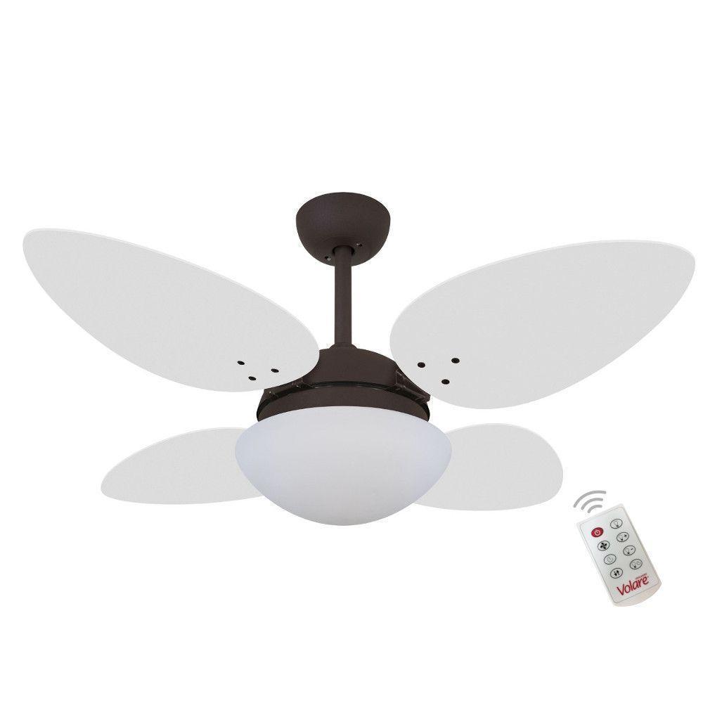 Ventilador Volare Petalo Quad Branco 127V E Controle Remoto - 1