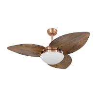 Ventilador De Teto Dormamu Cobre 3 Pás Rádica Imbuia 127V - 1