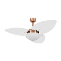 Ventilador De Teto Dormamu Cobre 3 Pás Branco 127v - 1