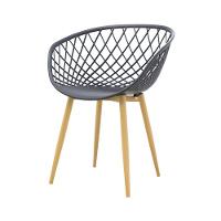 Cadeira Com Braços Polipropileno Clarice Preto Drossi - 3