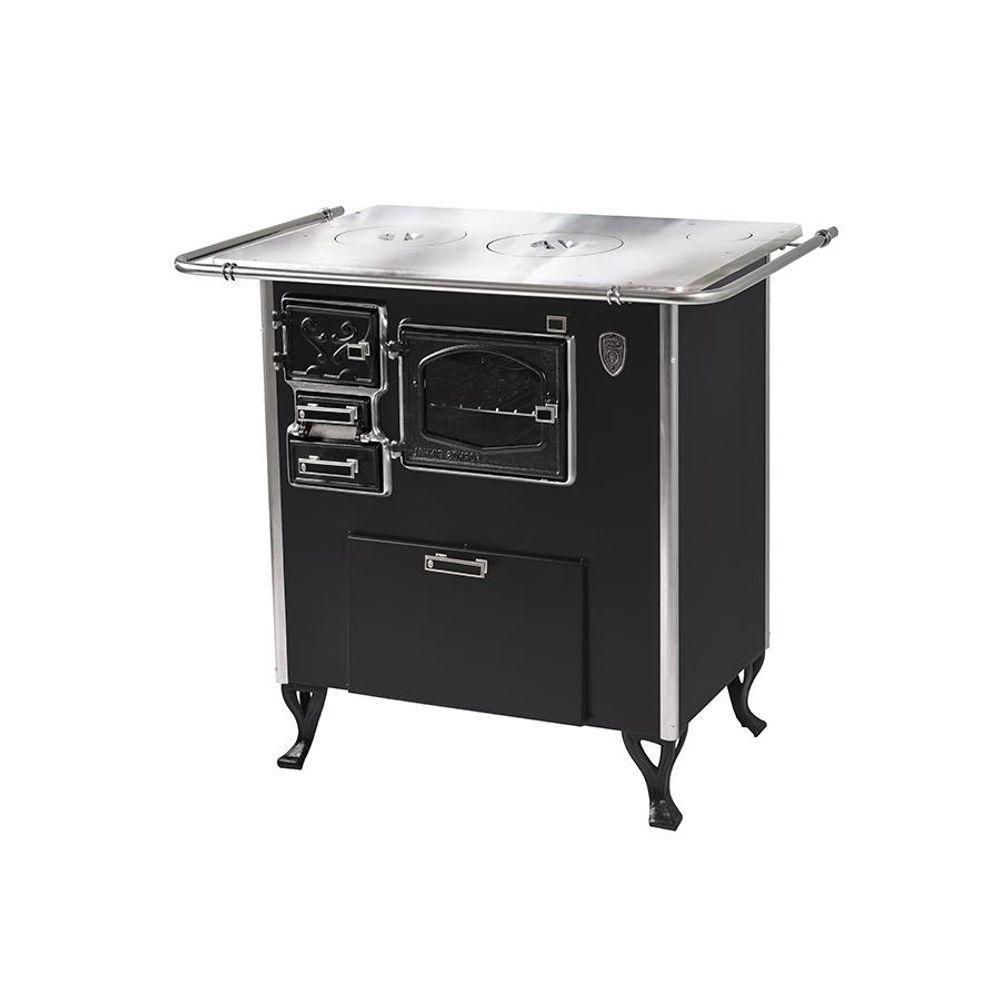 Fogão A Lenha C Forninho Dir Preto Fornos Pinhal Alumínio N1 - 1