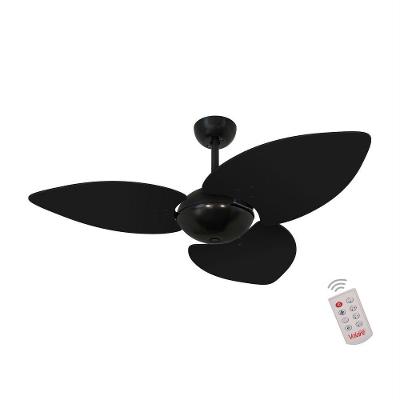Ventilador de Teto Volare 4 Pás 3 Velocidades Branco P Palmae Natural 220V