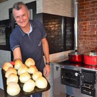 Fogão A Lenha C/forninho C/cx Esq Inox Vidro Cer Nº2 - 2