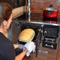 Fogão A Lenha C/forninho C/cx Esq Inox Vidro Cer Nº2 - 3