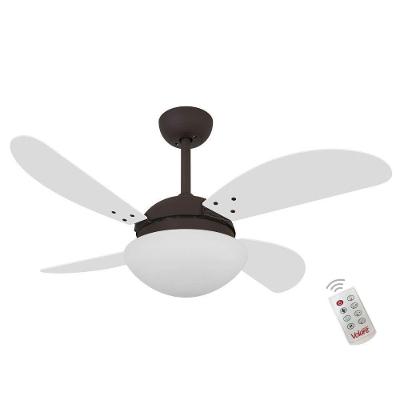 Ventilador de Teto Volare Branco Fly 3 Velocidades 220V com Controle Remoto Silencioso