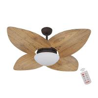 Ventilador De Teto Marrom 4 Pás Rádica 127v C/ Controle - 1