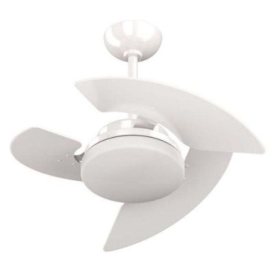 Ventilador de Teto Tron Aventador Branco 130W 3 Pás em MDF com Lustre Fosco 220V