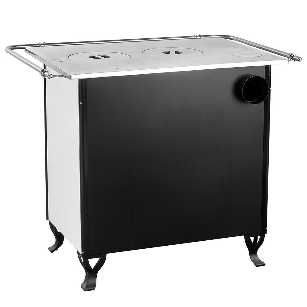 Fogão A Lenha C Forninho C/cx Esq. Branco Fornos Pinhal N2 - 3