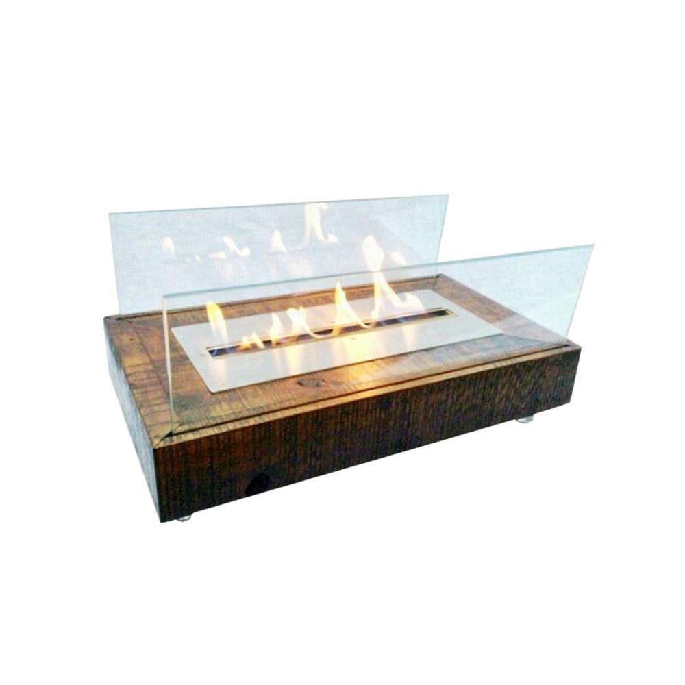 Lareira Ecológica Rústica a Álcool 92° com queimador 40cm - 1