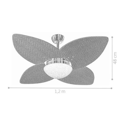 Ventilador de Teto Volare 120cm 4 Pás 3 Velocidades Branco 220V
