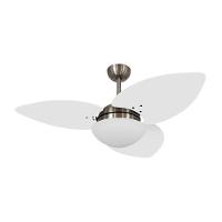 Ventilador De Teto Dormamu Bronze 3 Pás Branco 127v - 1