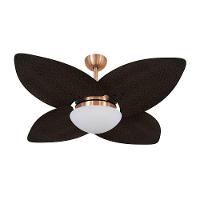 Ventilador De Teto Dormamu Cobre 4 Pás Palmae Marrom 220v - 1