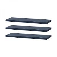 Kit 3 Prateleiras 90 X 15cm Azul Suporte Invisível - 3