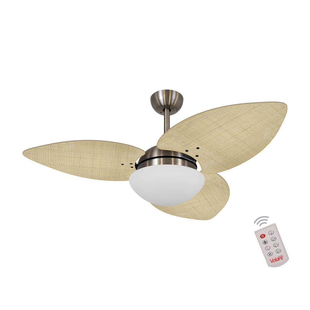 Ventilador De Teto Bronze 3 Pás 127v C/ Controle - 1
