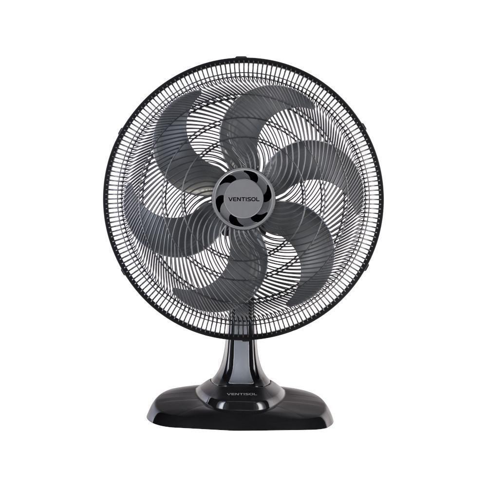 Ventilador de Mesa Turbo 6 Pás Preto Ventisol 220v - 1