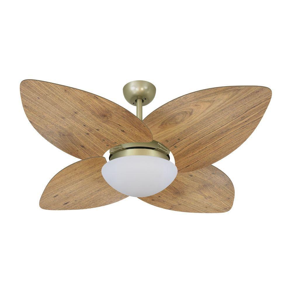 Ventilador De Teto Dormamu Gold 4 Pás Rádica Freijó 127V - 1