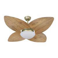 Ventilador De Teto Dormamu Gold 4 Pás Rádica Freijó 127V - 1