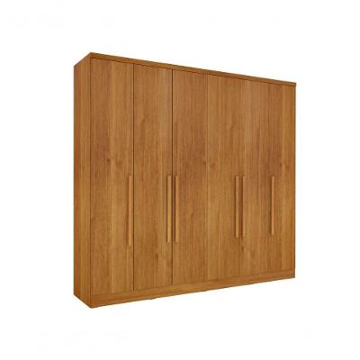 Guarda Roupa Casal Veneza 6 Portas de Bater 4 Gavetas MDP Semi-Brilho