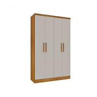 Guarda Roupa Amsterdam 4 Portas Tcil Cinamomo/Off White. - 1