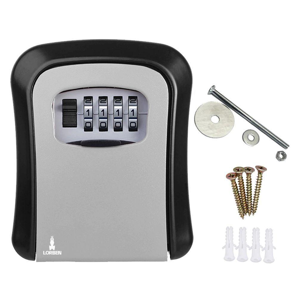 Mini Cofre De Parede Com Segredo Lorben Senha Alterável Guarda Chaves Pequenos Objetos - 1