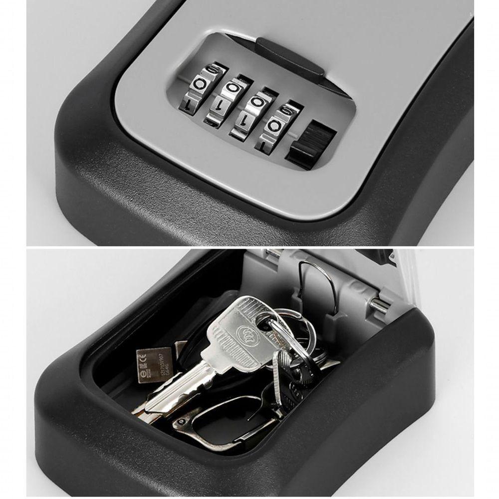 Mini Cofre De Parede Com Segredo Lorben Senha Alterável Guarda Chaves Pequenos Objetos - 4